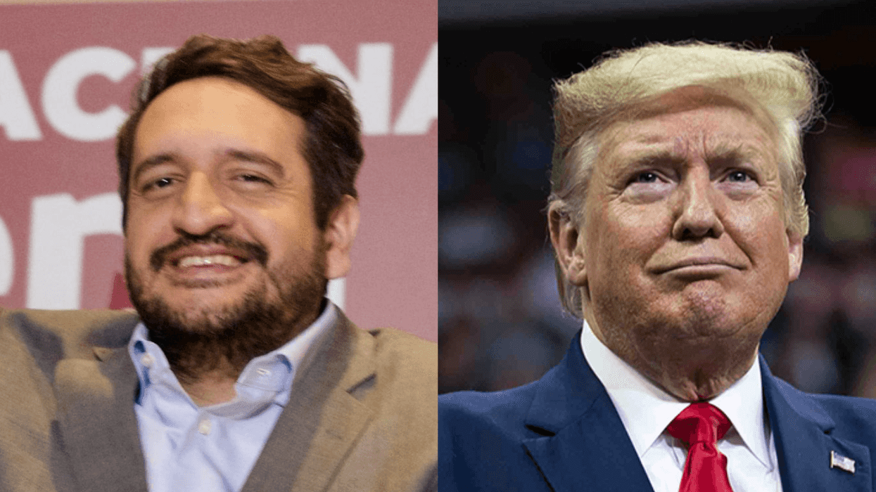 Andrés Manuel López Beltrán, político y el presidente de EE.UU., Donald Trump