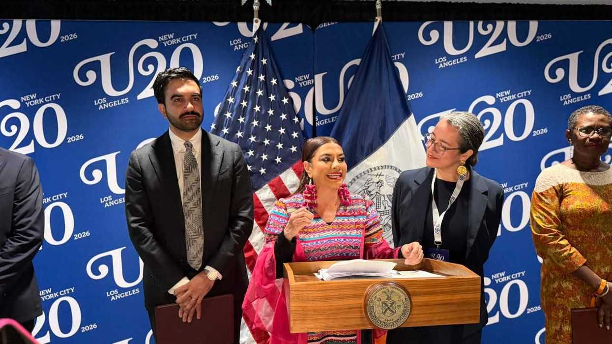 Clara Brugada, jefa de Gobierno de la CDMX, en Nueva York