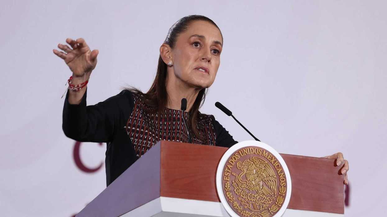 Claudia Sheinbaum durante su conferencia matutina en Palacio Nacional