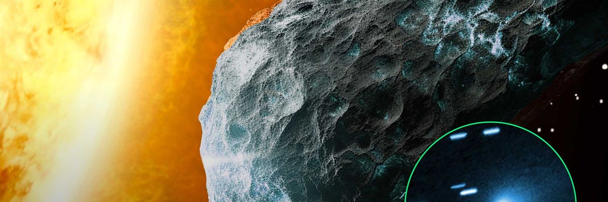 Cometa 3i Atlas luego de pasar detrás del Sol y modificar su color