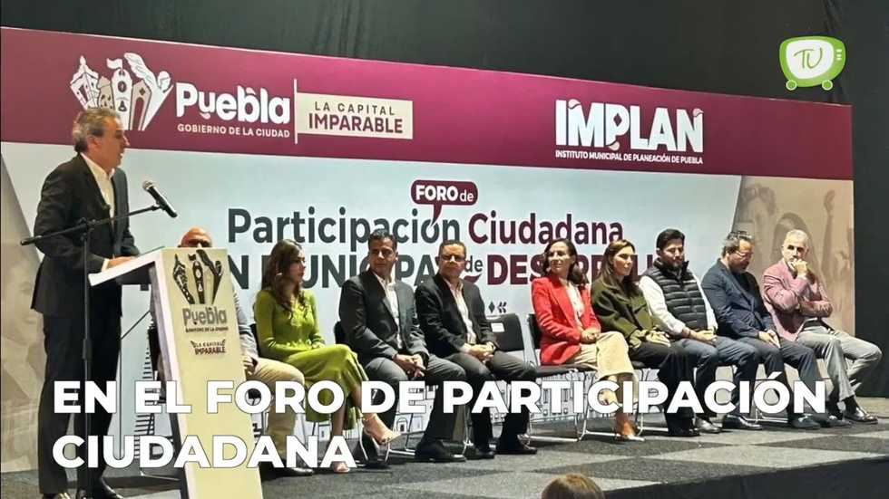 Foro de participación ciudadana en Puebla