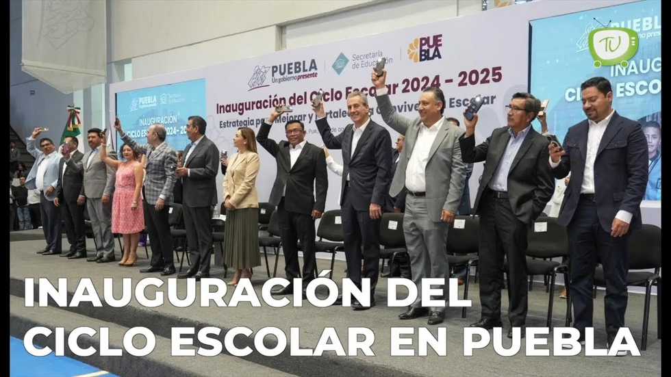 Inauguración del ciclo escolar en Puebla