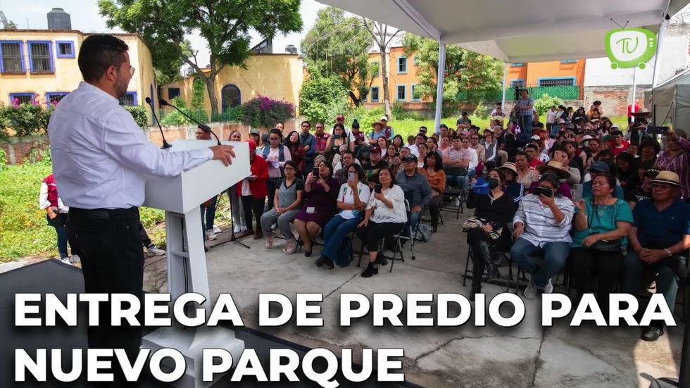 Entrega de predio para nuevo parque en la CDMX