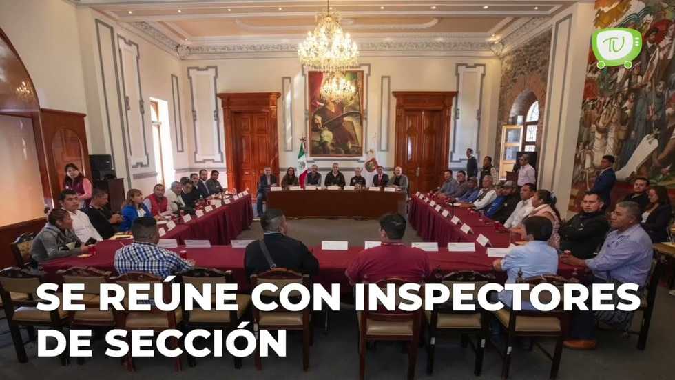 Pepe Chedraui se reúne con inspectores de sección