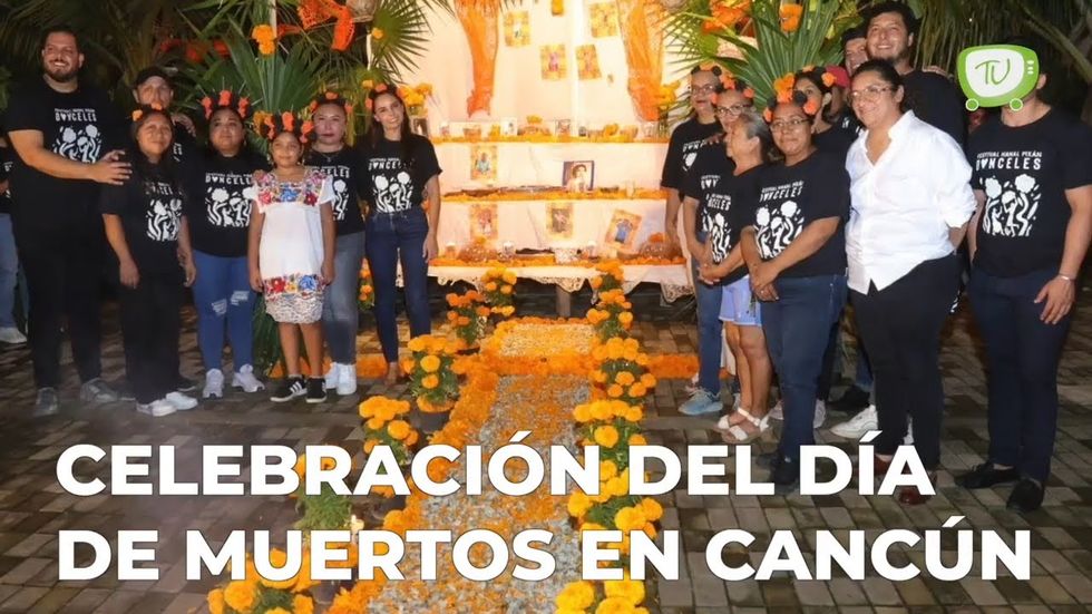 Celebración del día de Muertos en Cancún
