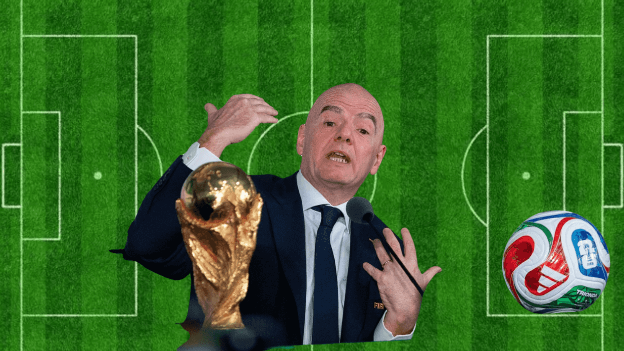 Gianni Infantino, presidente de la FIFA, durante un acto oficial del organismo internacional.