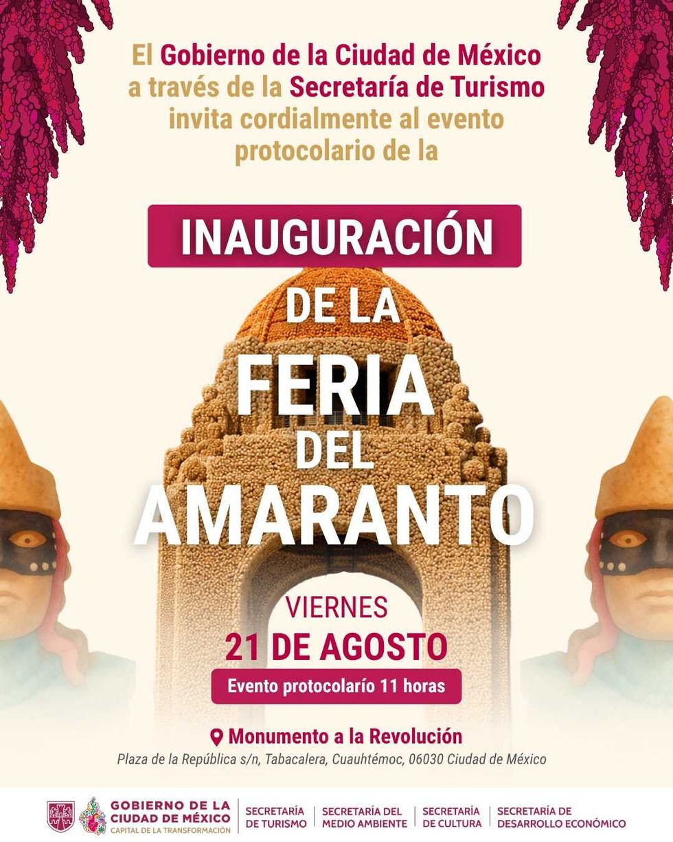 Hoy arranca la feria del amaranto 2026