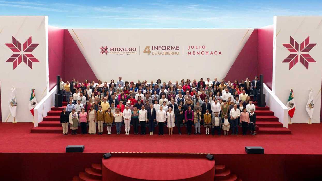 Hoy se llevó a cabo en Hidalgo el cuarto informe de Gobierno de Julio Menchaca