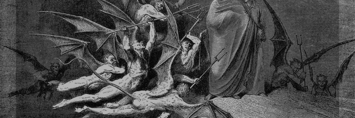 Ilustración de Gustave Doré donde se aprecia un pasaje de la Biblia