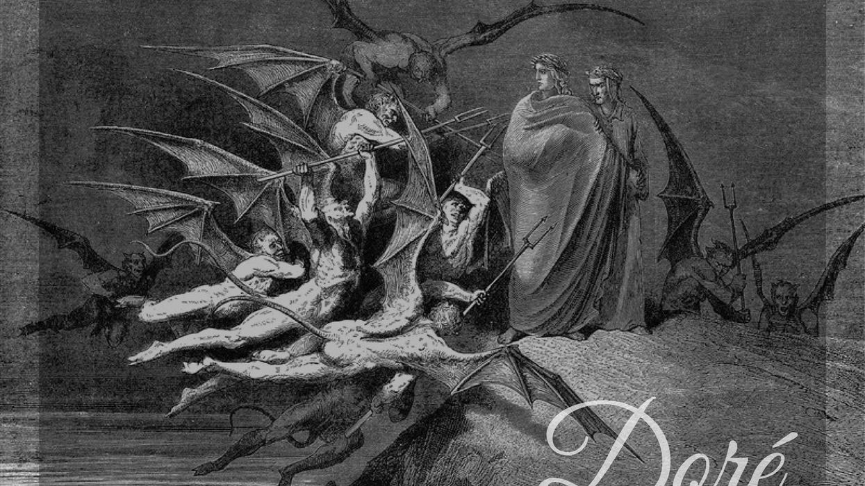 Ilustración de Gustave Doré donde se aprecia un pasaje de la Biblia