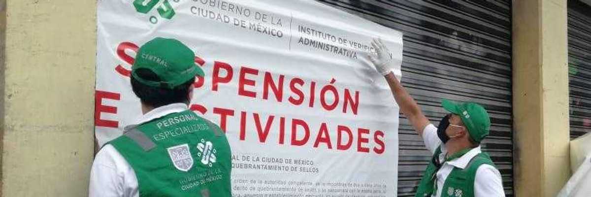 Implementa INVEA inspecciones para constatar cierre temporal de establecimientos.