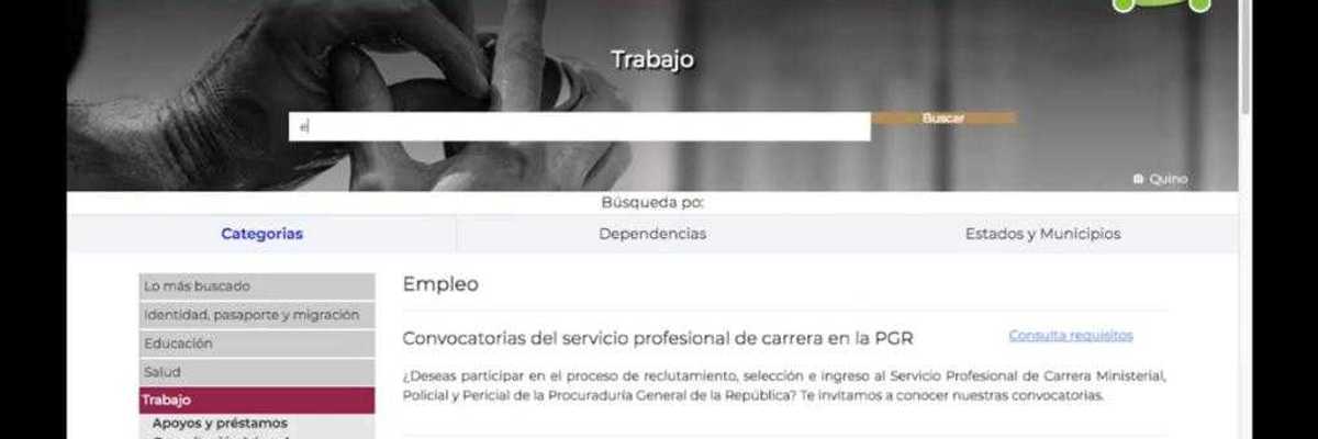 El Gobierno Federal abre portal de empleos para aquellas personas que no cuentan con uno.