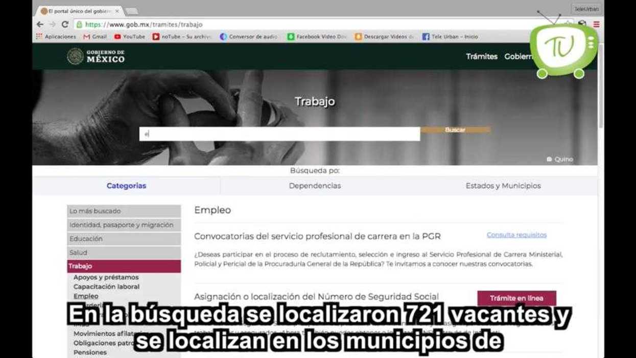 El Gobierno Federal abre portal de empleos para aquellas personas que no cuentan con uno.