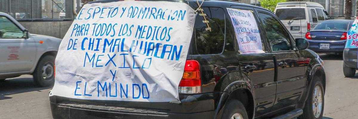 Con Caravana Solidaria reconocemos labor y esfuerzo del personal de salud.