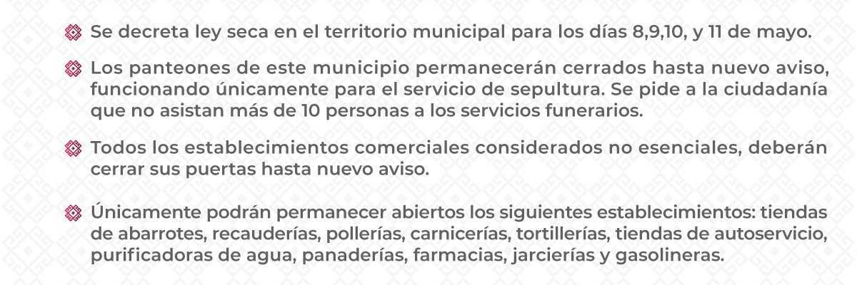 Establece medidas estrictas para enfrentar la pandemia por Covid-19 en el municipio de la Paz, en el Estado de México.