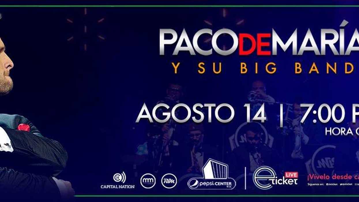 Paco de Maria, la voz del Big Band ofrecerá show en formato Streaming.