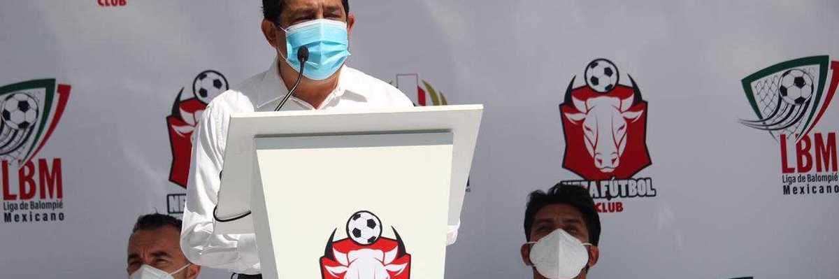 Anuncia Alcalde Juan Hugo de la Rosa el regreso del Fútbol profesional a Nezahualcóyotl con el Equipo Neza Fútbol Club.