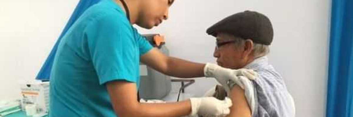 Registro de adultos mayores para vacunación.