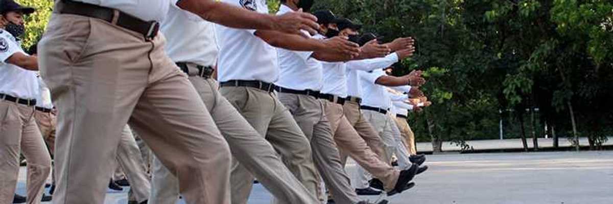 Concluye capacitación de la nueva corporación de tránsito en Benito Juárez.