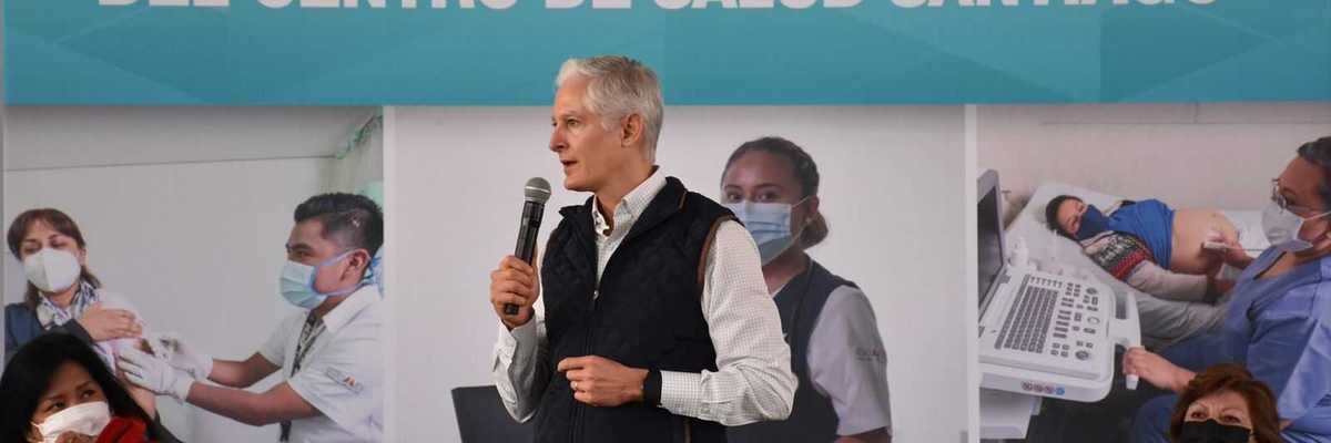 Alfredo Del Mazo, llama a mexiquenses a seguir cuidando las medidas sanitarias cintra COVID-19