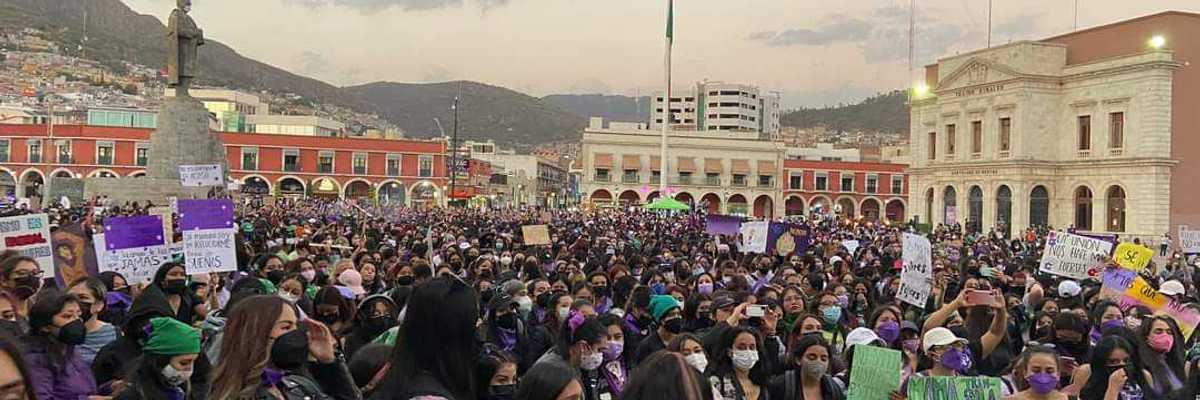 Mujeres hidalguenses levantan la voz en el Día Internacional de la Mujer
