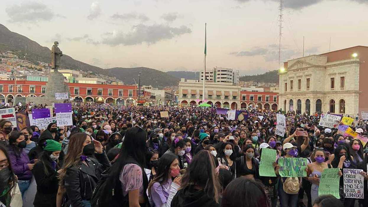Mujeres hidalguenses levantan la voz en el Día Internacional de la Mujer