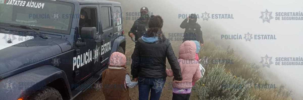 AUXILIAN A CUARTO PERSONAS QUE SE ENCONTRABAN EXTRAVIADAS EN EL NEVADO DE TOLUCA