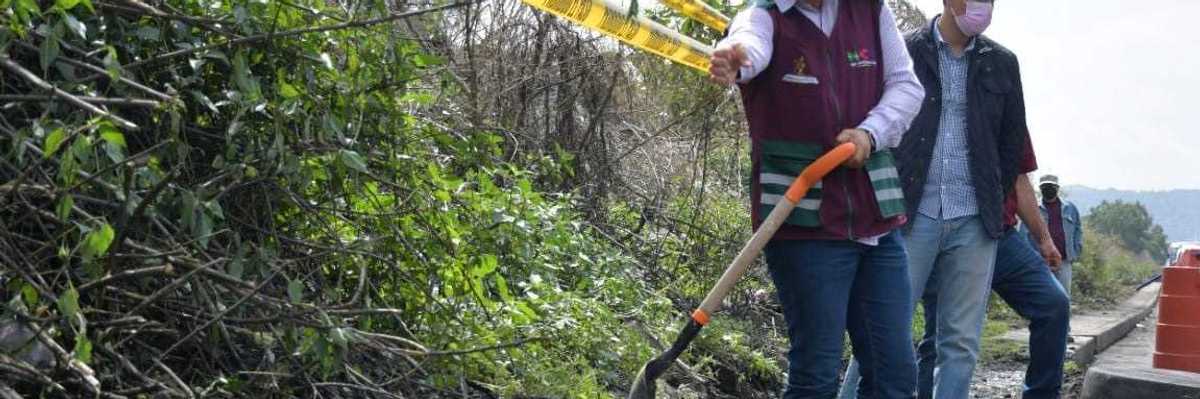 Gobierno municipal y estatal realizaran jornada de limpieza en la avenida bordo de xochiaca en Nezahualcóyotl