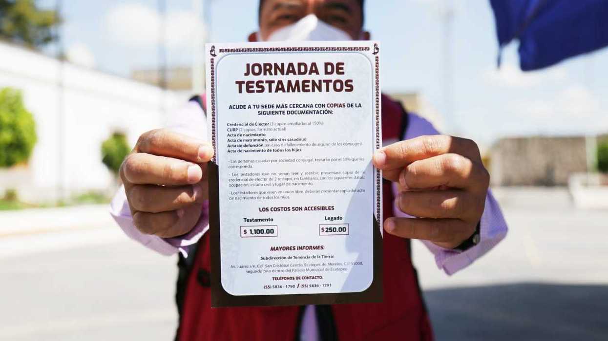 Se instalan módulos para tramitar testamentos en plazas públicas y parques en ecatepec, Estado de México