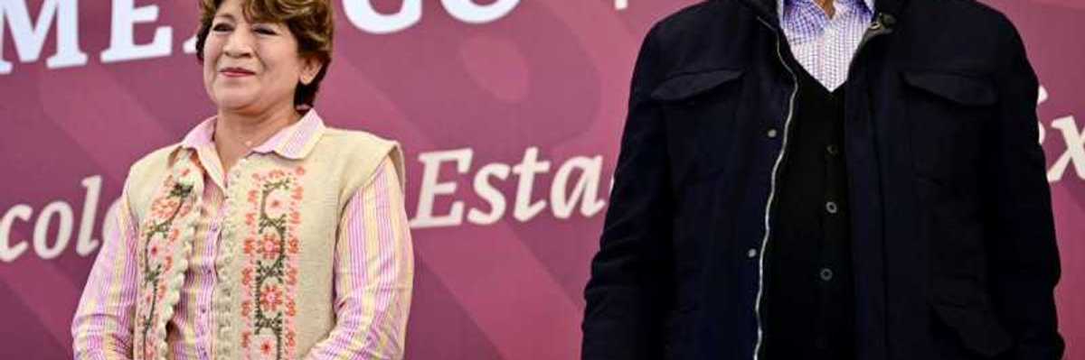 AMLO y Delfina Gómez impulsan programas de Bienestar y educación para Edomex.