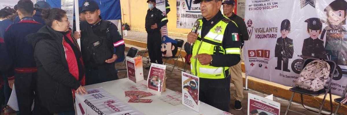 Realizan Secretaría de Segurudad del estado de México, SEDENA Guardia Nacional y ayuntamiento de Coacalco feria de segurudad