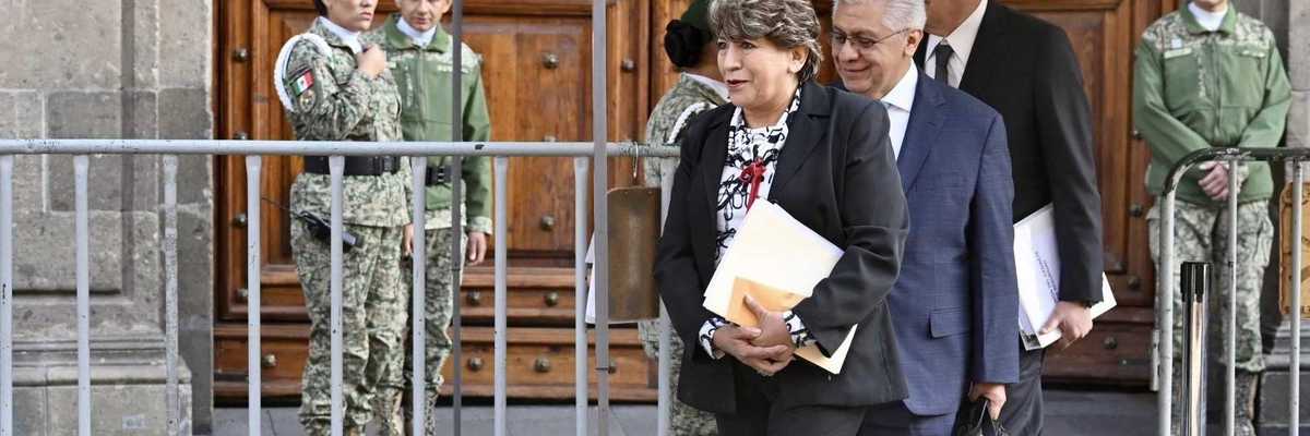 Gobernadora Delfina Gómez Álvarez se reúne con el Gabinete de Seguridad Federal en Palacio Nacional