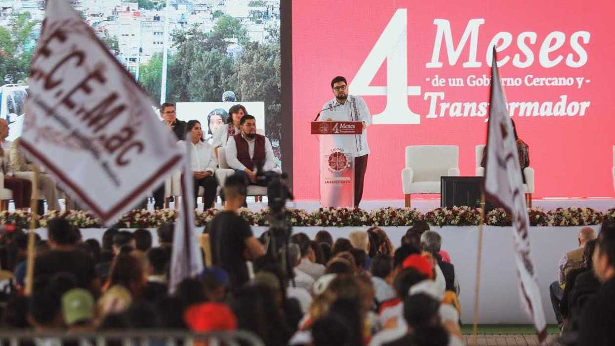Isaac Montoya presidente municipal de Naucaloan a cuatro meses de gobierno