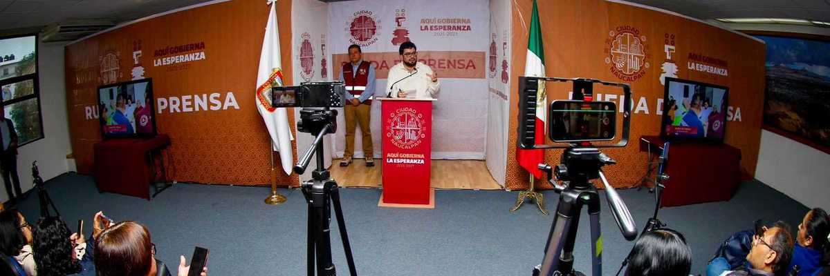 Isaac Montoya asiste a reunión de segurudad con la presidenta Claudia Sheinbaum y la gobernadora Delfina Gómez