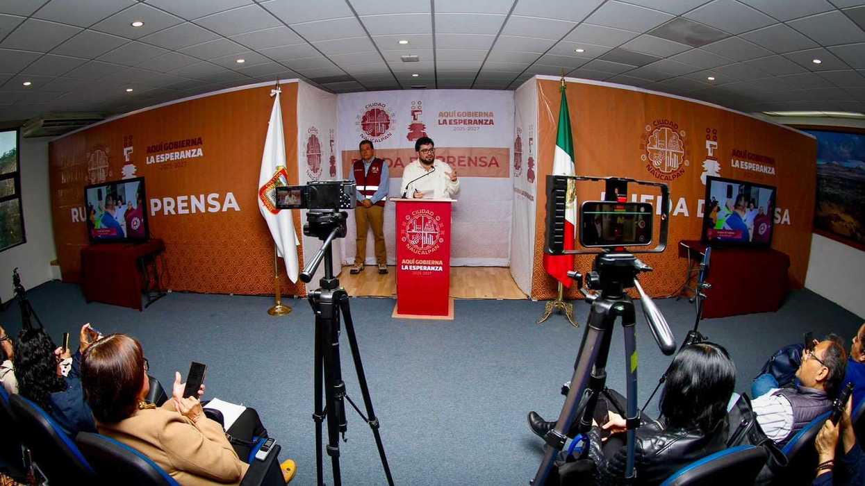 Isaac Montoya asiste a reunión de segurudad con la presidenta Claudia Sheinbaum y la gobernadora Delfina Gómez