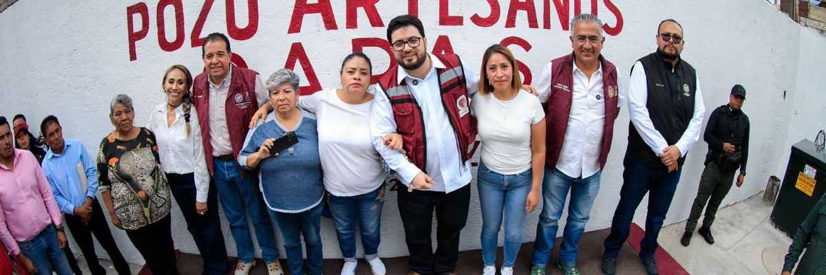 Gobierno municipal entrega modernización del pozo artesano en Naucalpan, estado de México