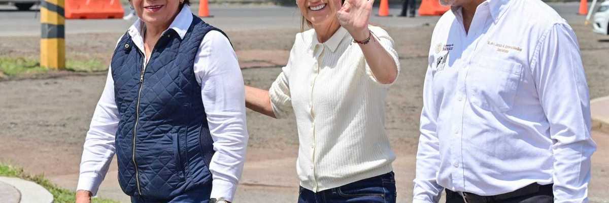 Presidenta Claudia Sheinbaum y Gobernadora Delfina Gómez arrancan modernización vial en el Oriente del Edoméx con trenes de pavimentación