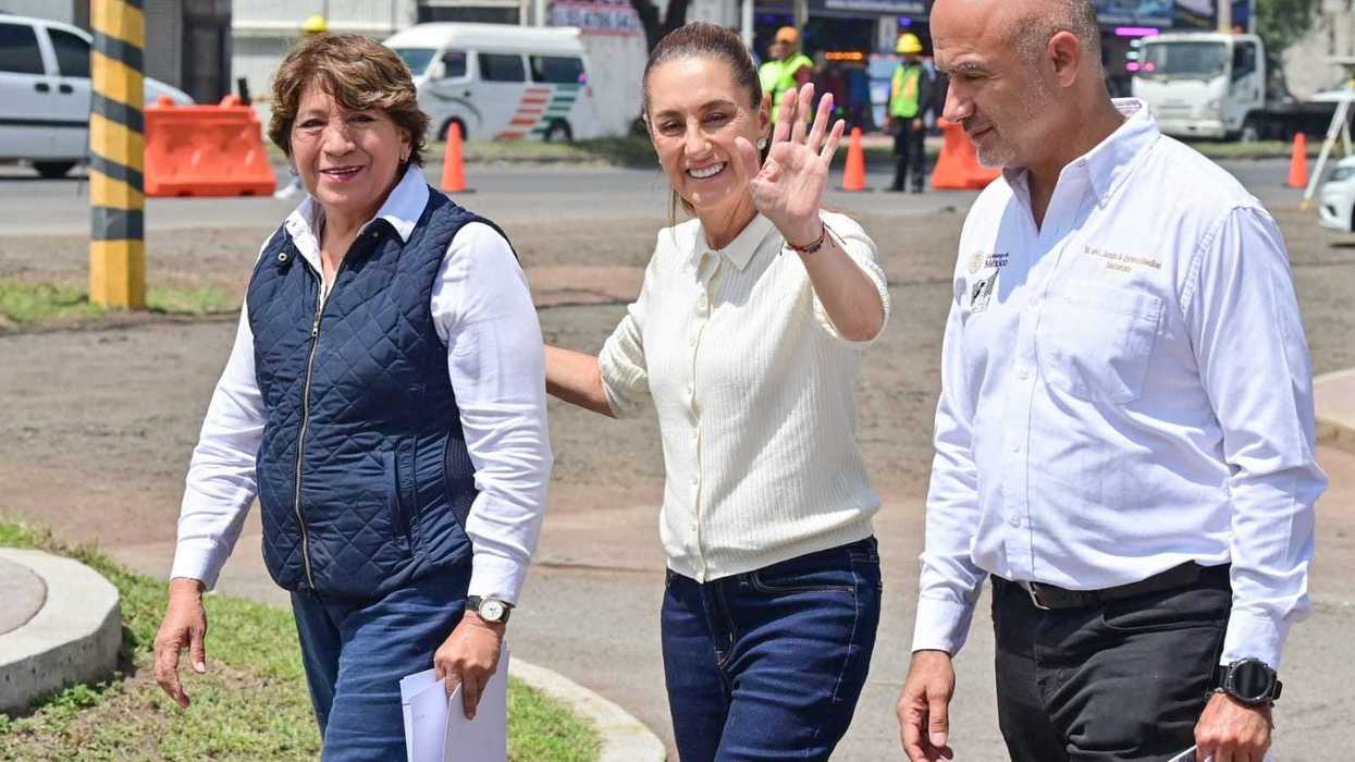 Presidenta Claudia Sheinbaum y Gobernadora Delfina Gómez arrancan modernización vial en el Oriente del Edoméx con trenes de pavimentación