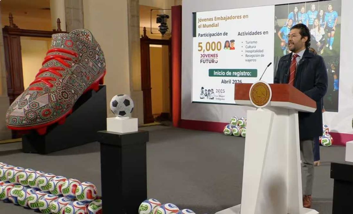 Secretario del Trabajo anuncia que 5000 jóvenes del programa Jóvenes Construyendo el Futuro participarán en la organización del Copa Mundial de la FIFA 2026