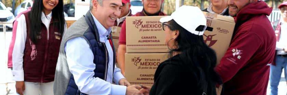 Gobierno de Delfina Gómez entrega 5 mil canastas alimentarias a mujeres de 50 a 64 años