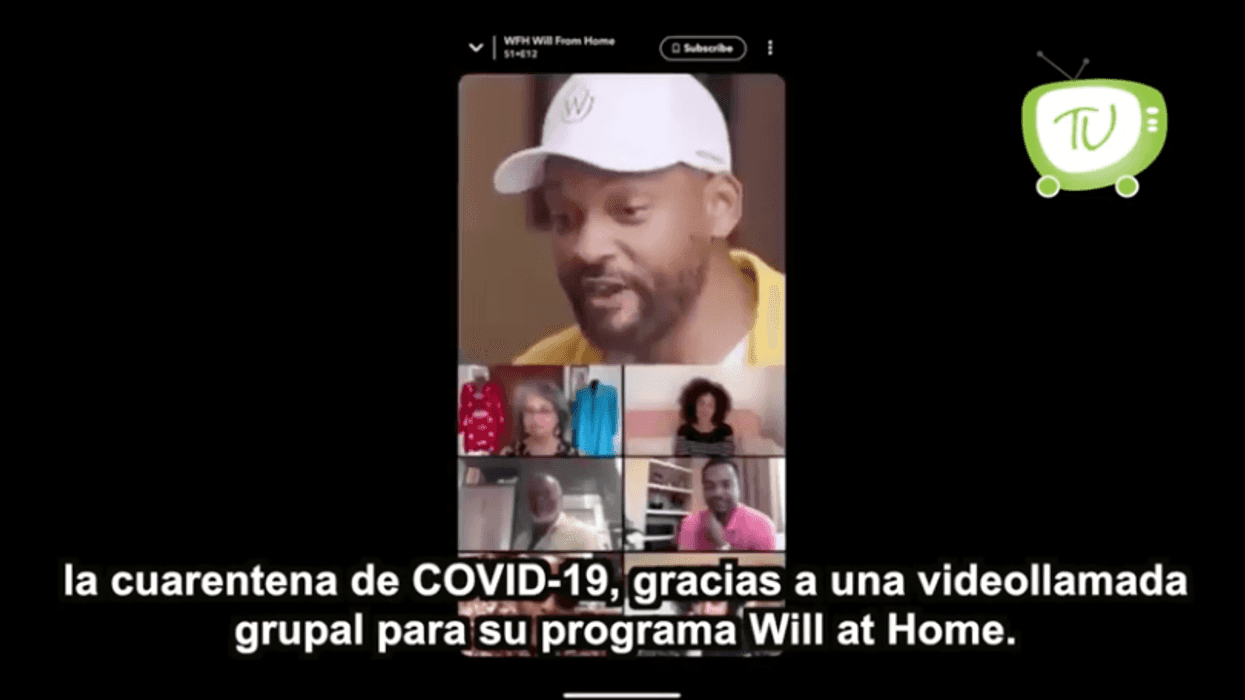 Will Smith reúne al elenco de "El Principe del Rap" en videollamada.