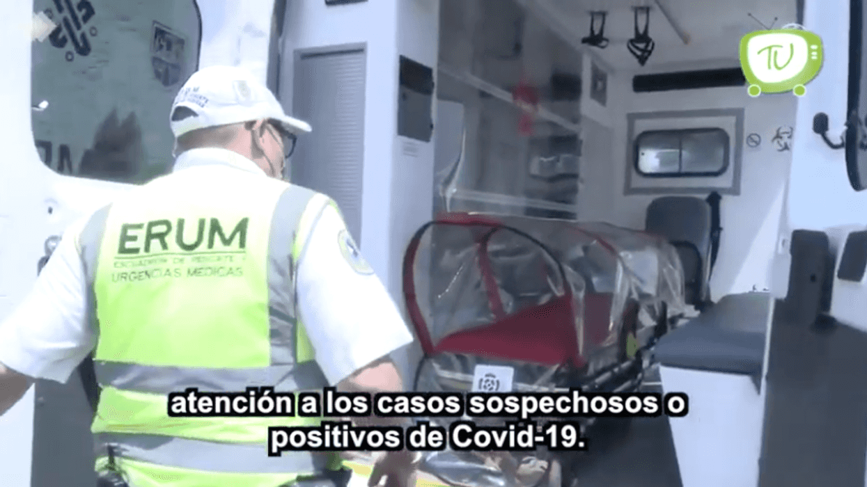 El escuadrón de rescate (ERUM) cuentan con cápsulas para brindar atención a los casos de COVID-19.