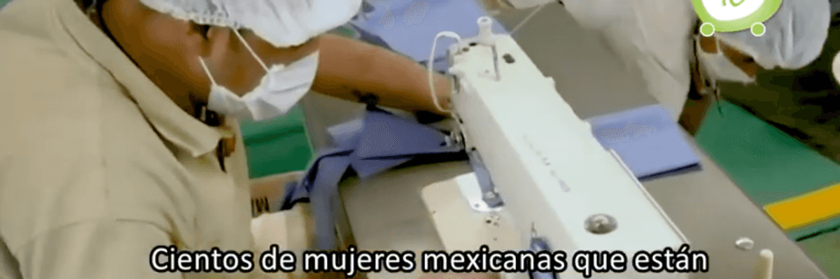 Reclusas fabrican más de mil cubrebocas al día en el Estado de México.