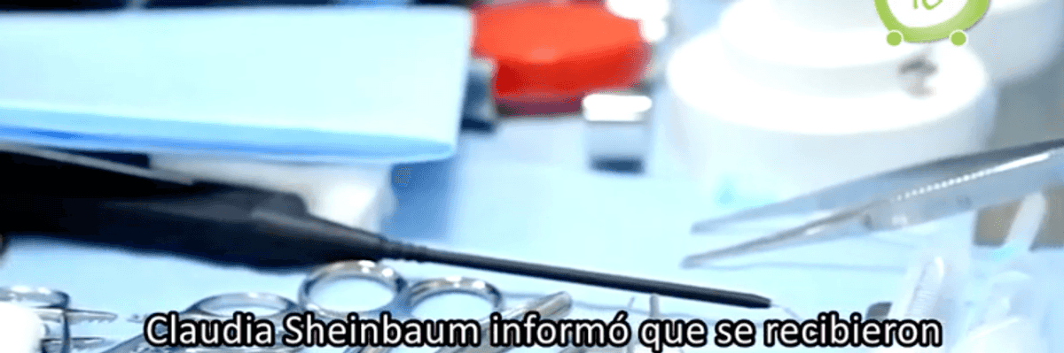 México recibe ventiladores pulmonares.