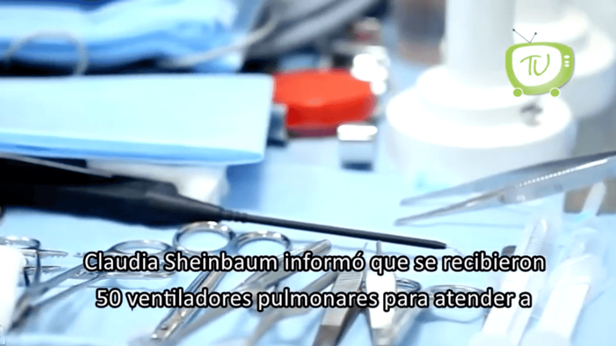 México recibe ventiladores pulmonares.