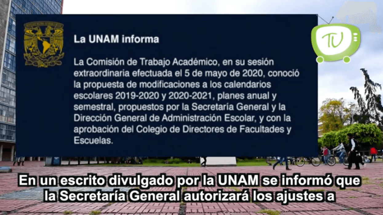 La UNAM dio a conocer los ajustes que se tendrán para el nuevo ciclo escolar.