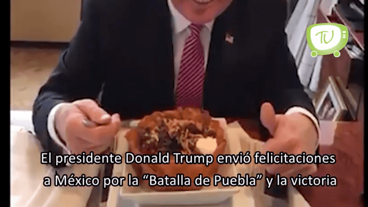 Recuerda Trump la victoria de México.