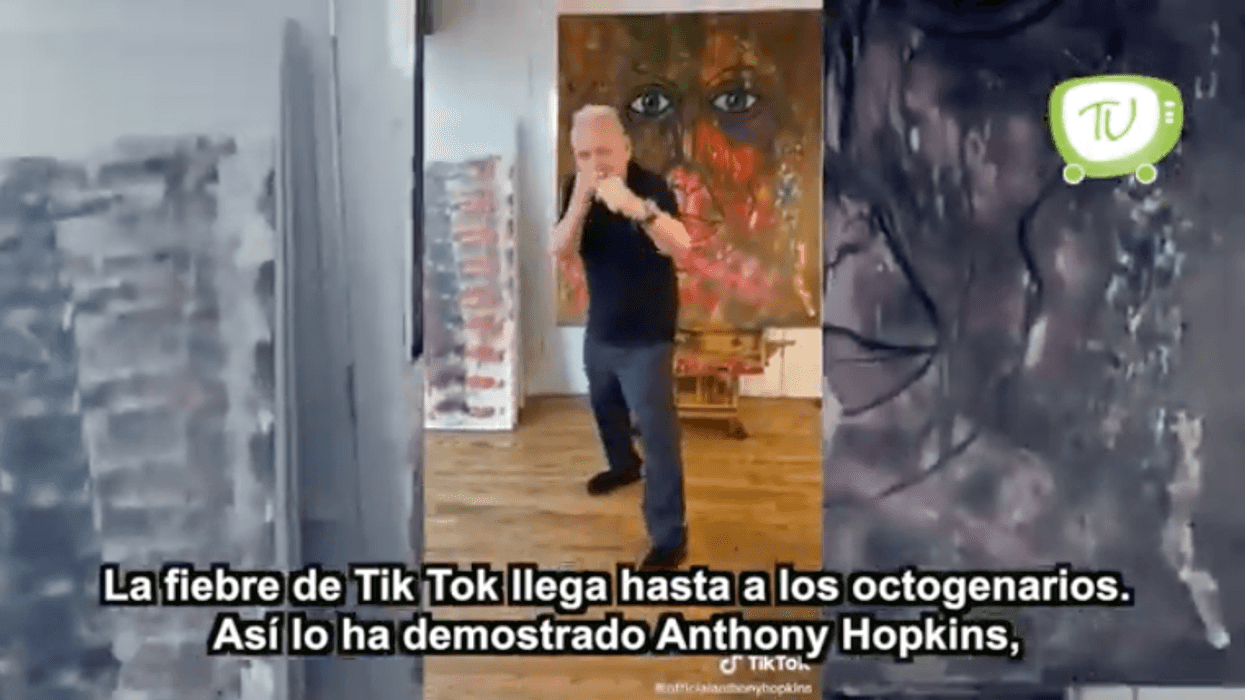 TikTok da bienvenida a Anthony Hopkins.
