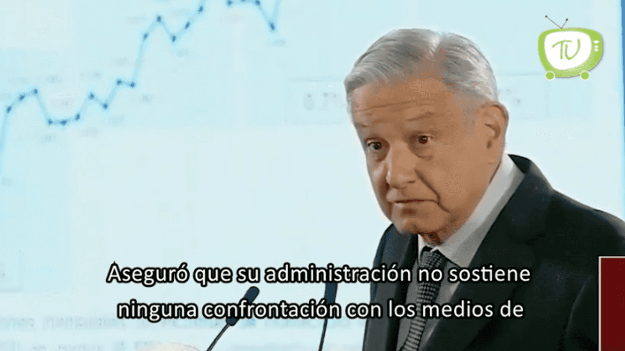 López Obrador asegura que su administración no sostiene ninguna confrontación con los medios.