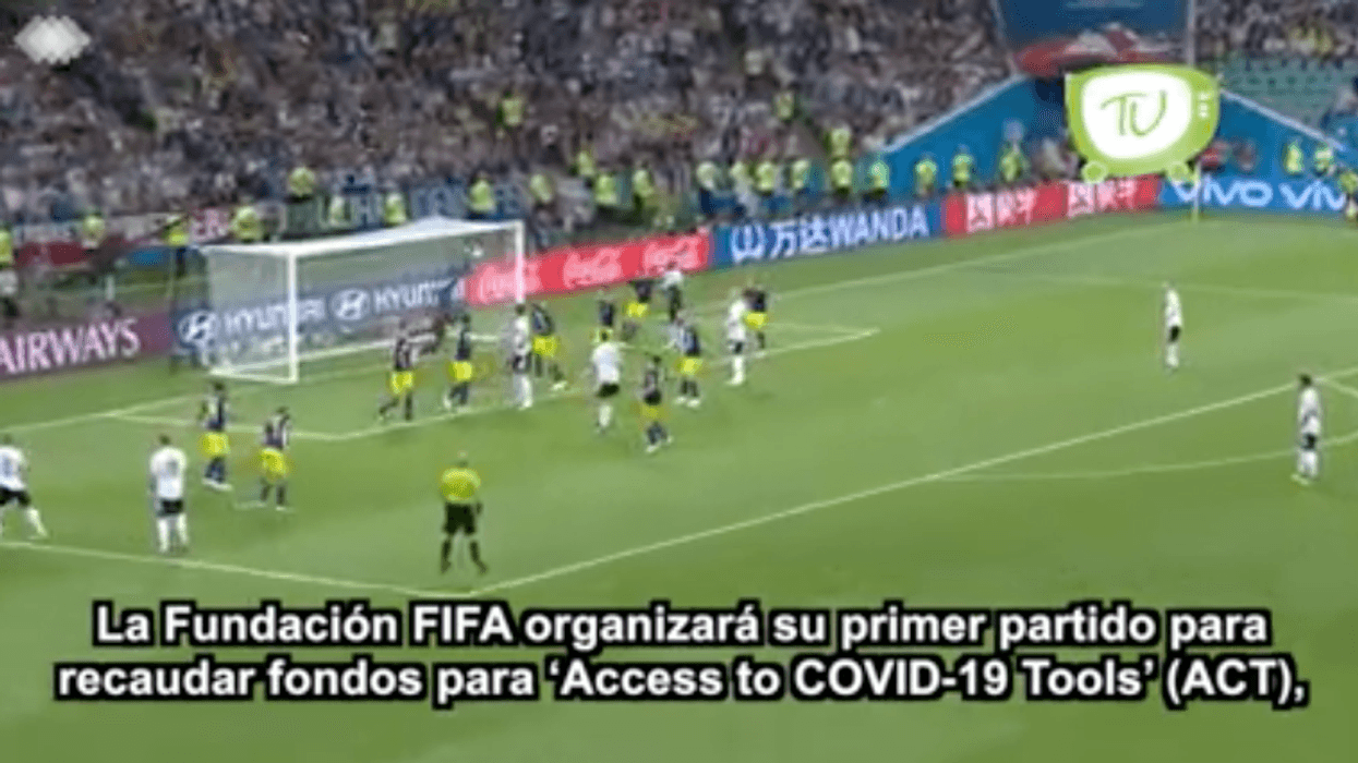 FIFA organizará partido para recaudar fondos tras pandemia de Covid-19.